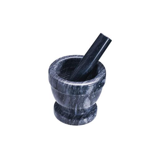 大理石製スリ鉢 モルタル&ペストル φ9 ブラック 9-0453-0304