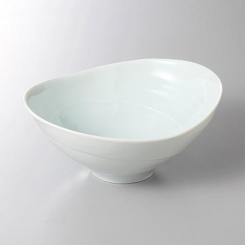 【みやび街道4-426】青白リップル6．5楕円鉢