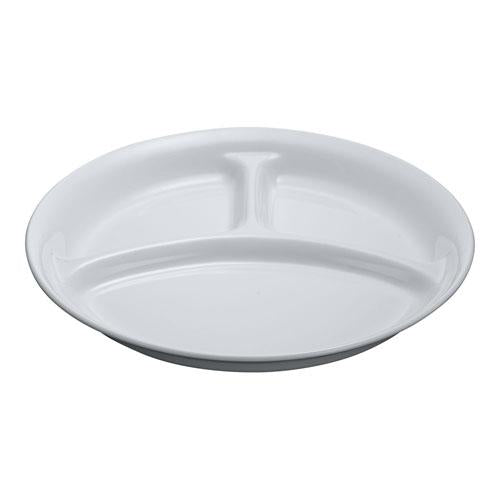 高強度磁器 ホワイト WH-028 仕切皿 1-2459-0701(本商品の販売を終了