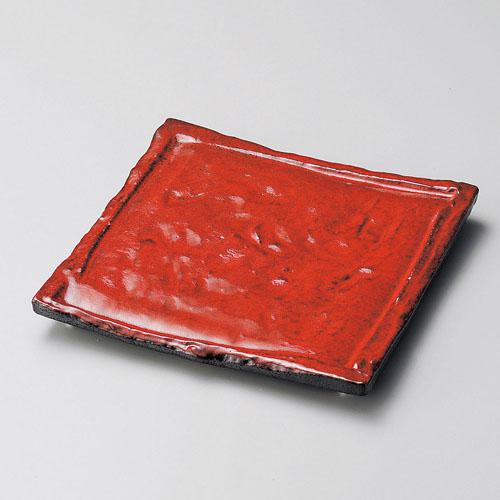 【ときわ28集-191】 紅黒炭正角皿（小）