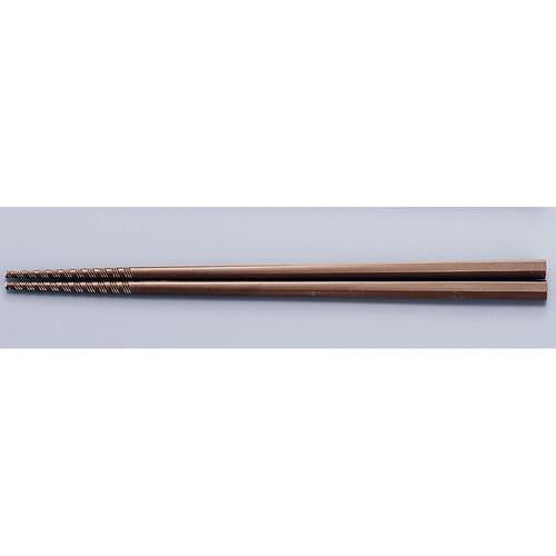 トルネード箸 ＧＭ－4056 24cm 茶  9-1846-0408