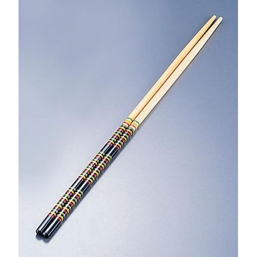 竹製 歌舞伎菜箸 黒 36cm  9-0434-0402