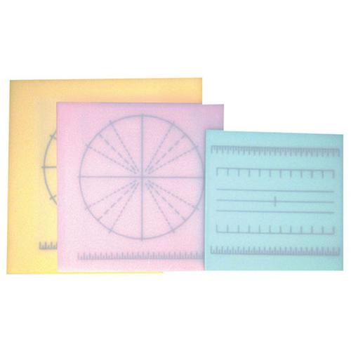 調理用積層式目盛り入りまな板 正方形 Ｌ ピンク  9-0381-0803