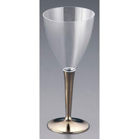 モザイク ワイングラス（8個入） ゴールド ＭＺＧＬ8ＧＯ  9-1697-0202