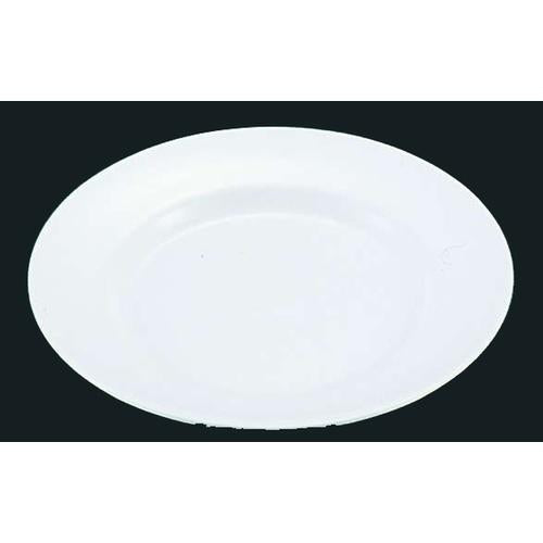 メラミン 平皿（リム型）    №28 （6インチ）    白  9-2440-0901