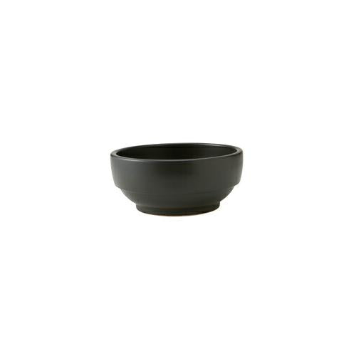 【問合せ商品】【直火対応】陶器製・スタッキングビビンバ　黒　19cm