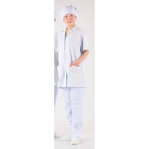 テクノファインコート 女子襟有り半袖白衣 ＮＲ－432 Ｍ  9-1503-0202