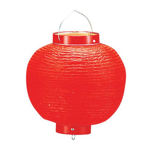 ビニール提灯丸型 13号 赤ベタ ｂ213－8 9-2561-1803(本商品の販売を終了致しました)