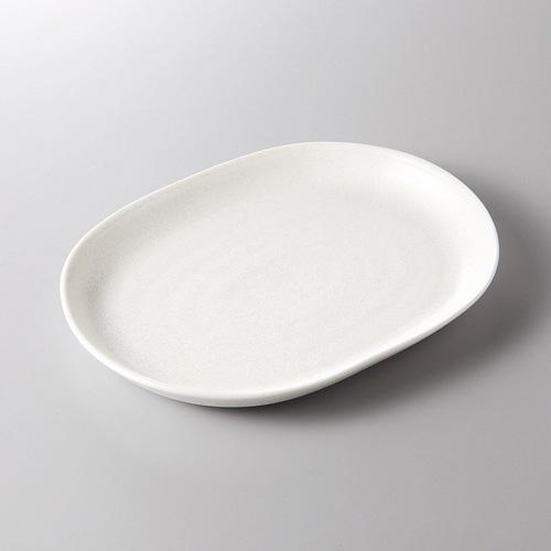 【みやび街道4-386】白釉楕円大皿