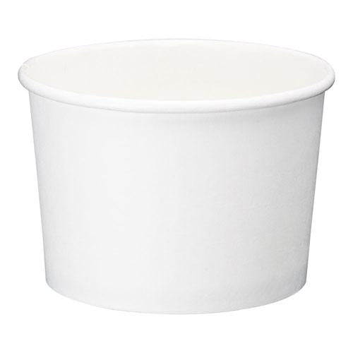 アイス&スープカップ8オンス(50個入) ホワイト (PLAラミ) 9-0993-0401