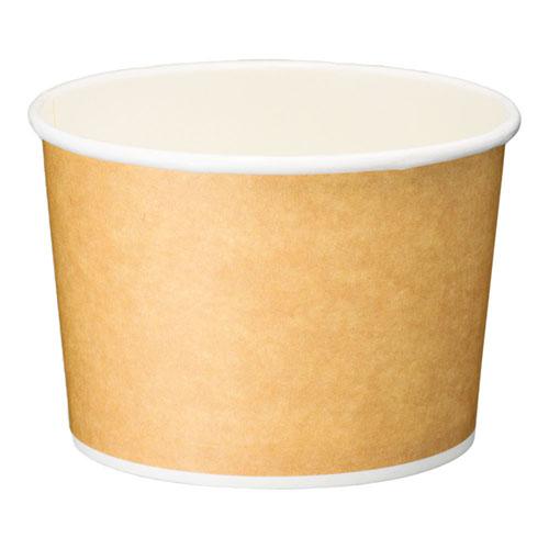 アイス&スープカップ8オンス(50個入) クラフト風 PLAラミ 9-0993-0403