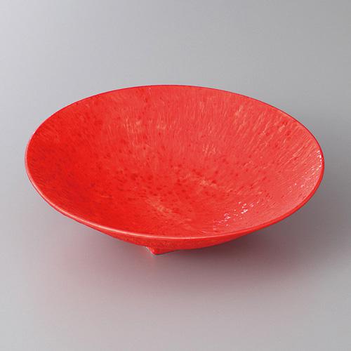 【みやび街道4-084】ローズ赤トチリ丸皿（小）