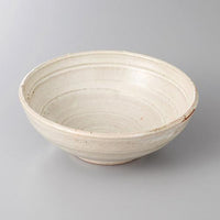 【みやび街道4-090】白釉5．0丸鉢