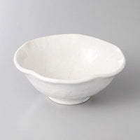 【みやび街道4-114】白釉花型4．0小鉢