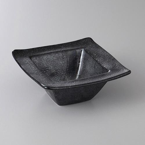 【みやび街道5-145】銀　黒角小鉢11.5 (本商品の販売を終了致しました)