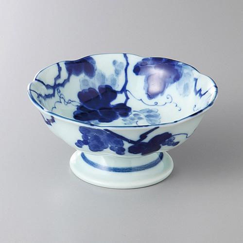 【みやび街道4-107】藍染ぶどうデザート鉢