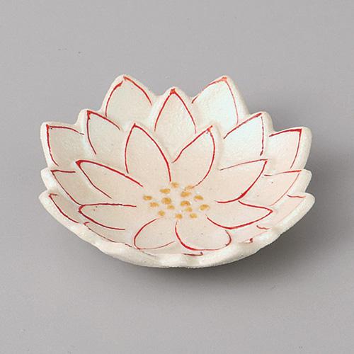 【みやび街道5-173】彩光赤絵ダリア小皿