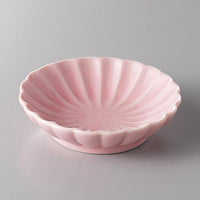 【みやび街道4-164】ピンク菊型豆小皿