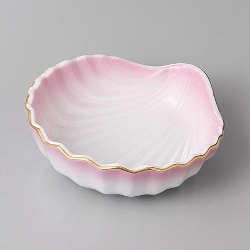 【みやび街道4-168】ピンク吹貝型小鉢