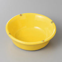 【みやび街道4-171】黄釉二彩3．6丸鉢