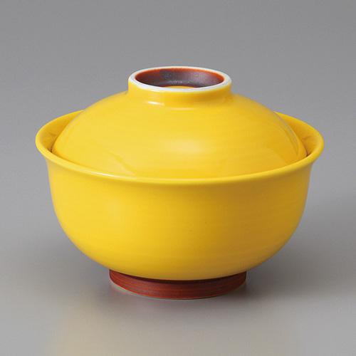 【みやび街道4-191】黄釉反型円菓子碗（小）