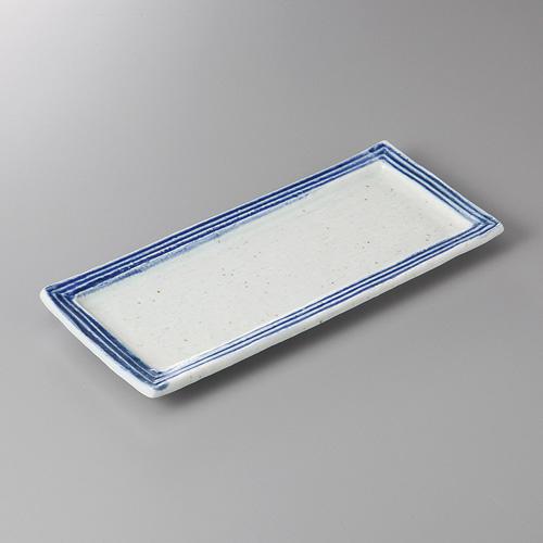 【みやび街道4-235】灰白ゴスリム型さんま皿