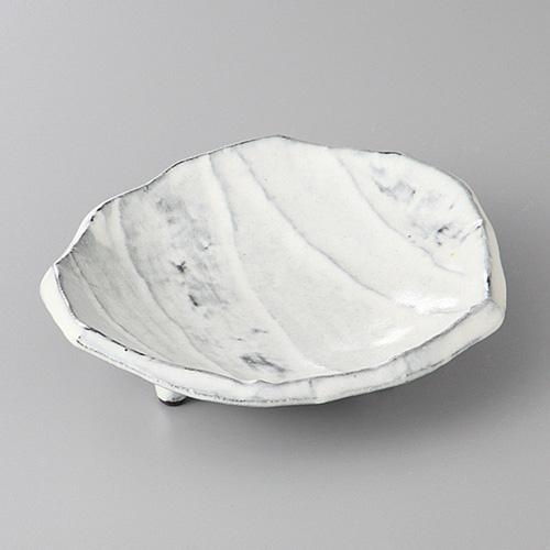 【みやび街道4-294】粉引　彫刻小皿