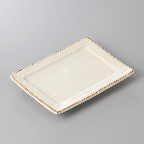 【みやび街道4-302】粉引釉リム型のり皿