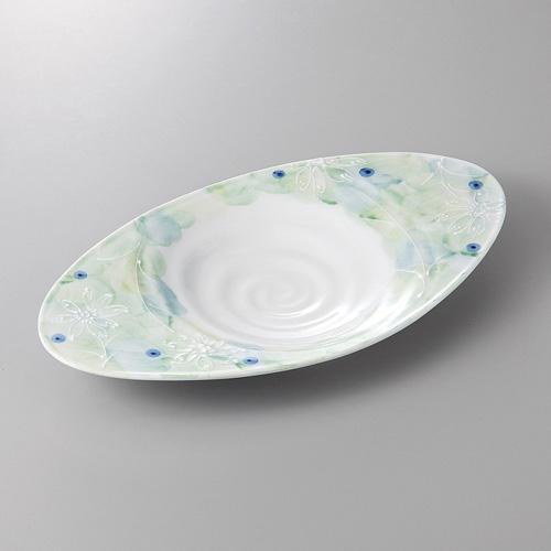 【みやび街道4-380】色彩一珍楕円皿