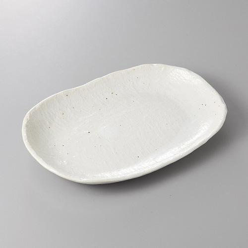 【みやび街道4-383】白粉引ワラジ楕円皿