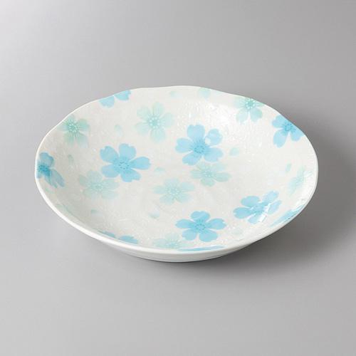 【みやび街道4-431】青い花5．0浅鉢