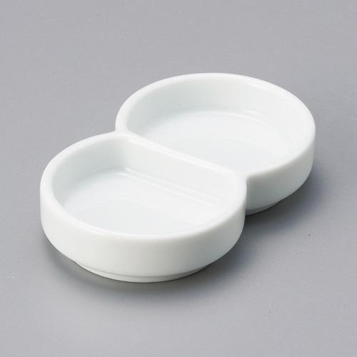 【みやび街道4-507】丸型白二品皿