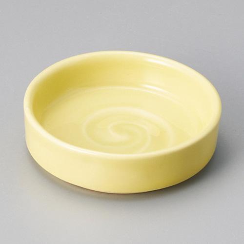 【みやび街道4-511】黄釉薬味皿