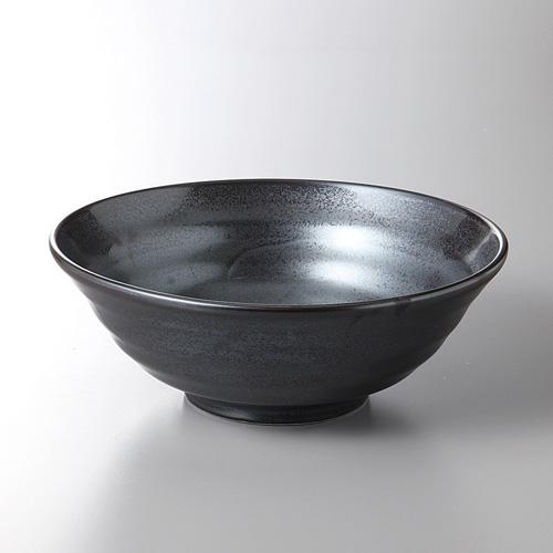 【みやび街道4-538】鉄黒結晶6．8麺鉢