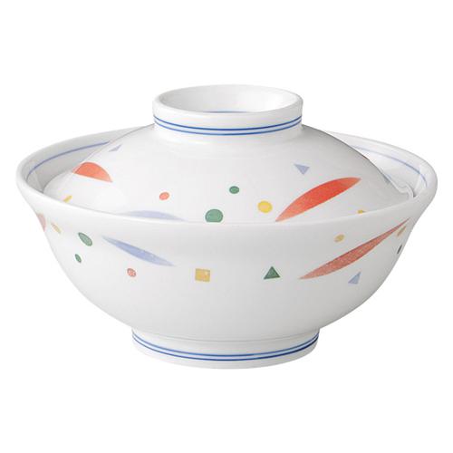【みやび街道5-650】はなやぎ（強化磁器）　蓋丼（小）（組）