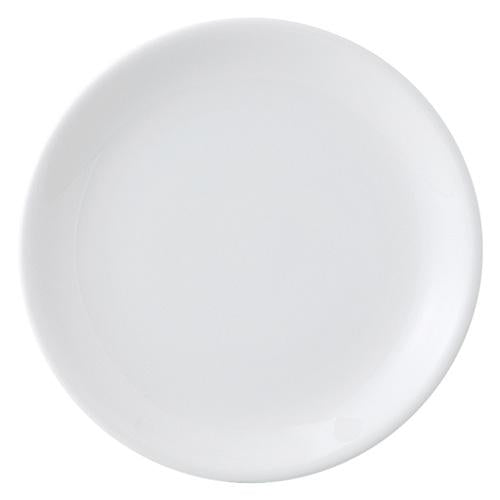 【みやび街道4-705】ハイストロング　ホワイト（高強度磁器給食用食器）　浅皿16㎝