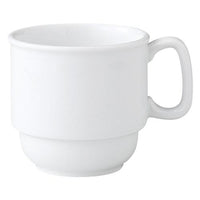【みやび街道4-705】ハイストロング　ホワイト（高強度磁器給食用食器）　スタックマグカップ
