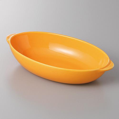 【みやび街道4-759】オレンジグラタン皿　（Ｍ）