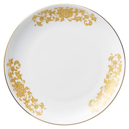 【みやび街道5-806】金彩唐草 6吋メタ皿