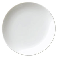 【みやび街道4-816】白磁中華　6．5吋メタ丸皿