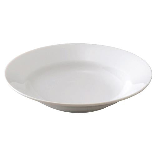 【みやび街道4-816】白磁中華　8吋スープ皿