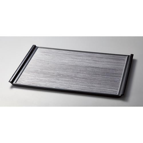 【みやび街道5-882】ヘギ目フライト盆　グレイウッド天黒弱ＳＬ尺3