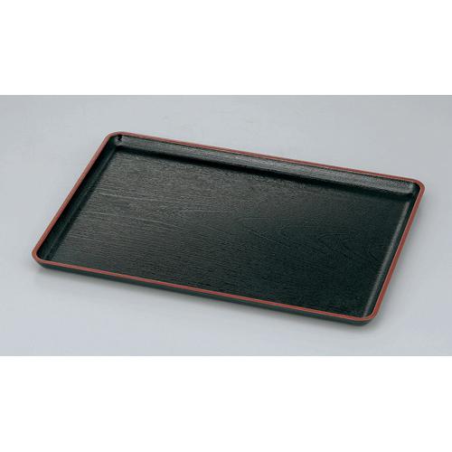 【みやび街道5-882】ケヤキ会席盆　黒天朱ＳＬ新尺2