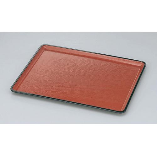 【みやび街道5-882】桐木目会席盆　朱天黒ＳＬ尺2