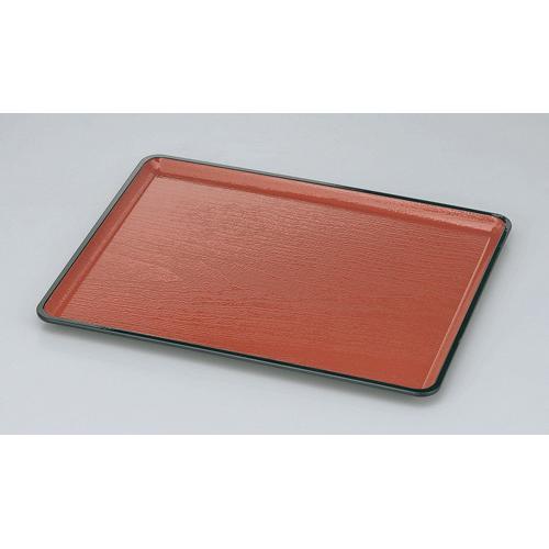 【みやび街道5-882】桐木目会席盆　朱天黒ＳＬ尺3