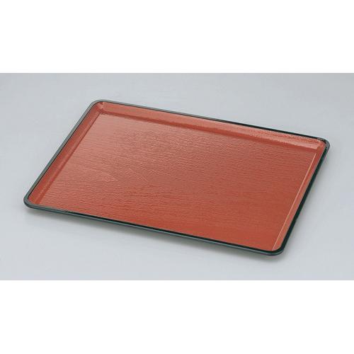 【みやび街道5-882】桐木目会席盆　朱天黒ＳＬ尺4