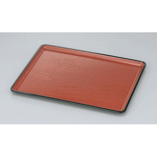 【みやび街道5-882】桐木目会席盆　朱天黒ＳＬ尺6