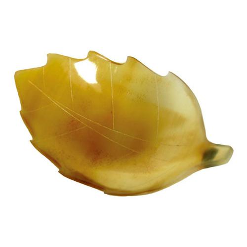 水牛角 木の葉型小皿 ＢＨ－Ｄ1  9-1822-2701
