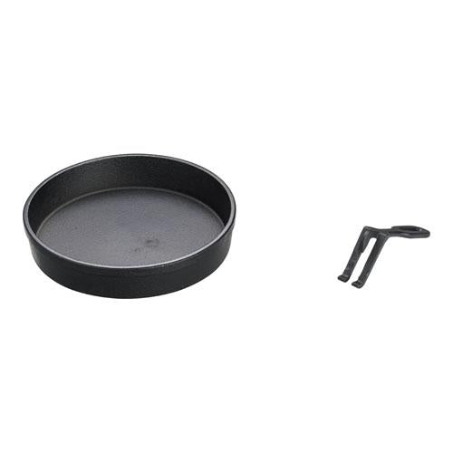 （Ｓ）鉄 すきやき鍋 ハンドル付（黒ぬり） 20cm  9-2089-0903