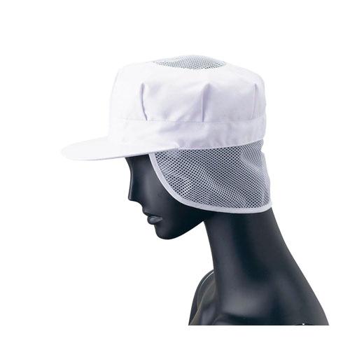 八角帽子メッシュ付 Ｇ－5003 （ホワイト） Ｌ  9-1489-0902
